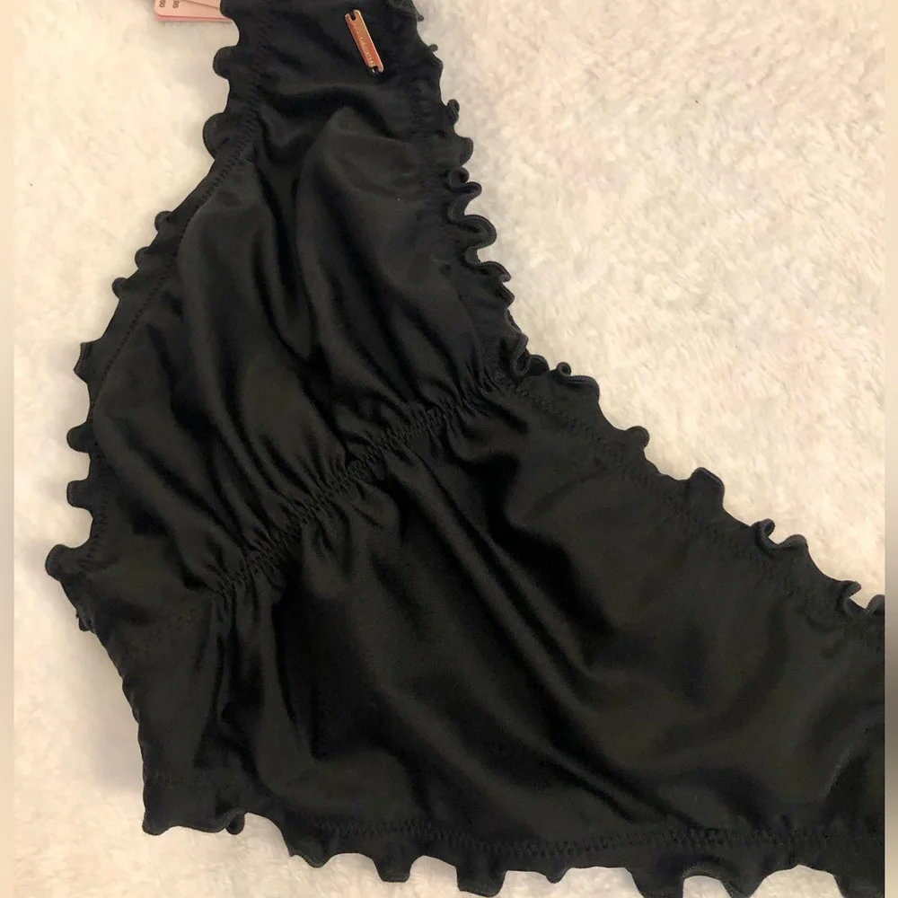 🖤5 for $20🖤 NEW Victoria’s Secret Swim Cinched Cheeky Bikini Bottoms in Black - Picture 8 of 15